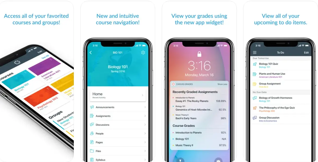 Canvas Student Educational App